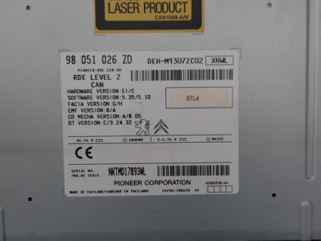AUTORADIO PEUGEOT 208