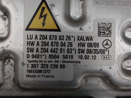BOITIER XENON PHARE DROIT MERCEDES CLASSE C