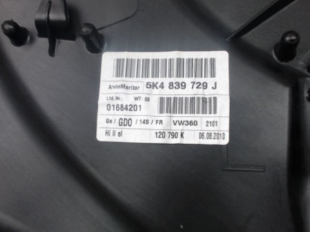 MECANISME LEVE-GLACE ARRIERE GAUCHE VOLKSWAGEN GOLF