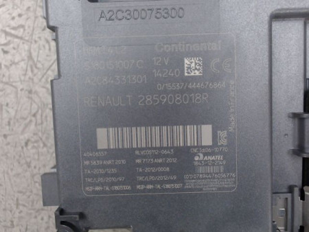 LECTEUR DE CARTE RENAULT CAPTUR
