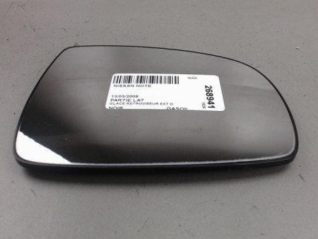 GLACE RETROVISEUR EXT D NISSAN NOTE