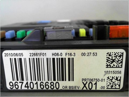 BOITIER GESTION HABITACLE PEUGEOT 207 06-13