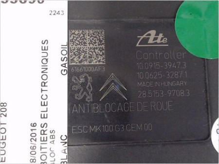 UNITE HYDRAULIQUE ABS PEUGEOT 208