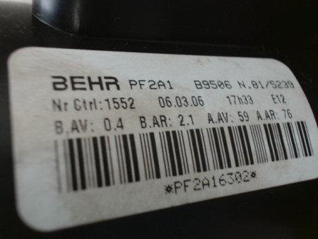 MOTEUR VENTILATEUR CHAUFFAGE PEUGEOT 307