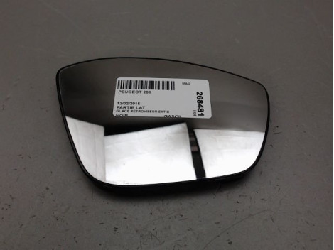 GLACE RETROVISEUR EXT D PEUGEOT 208