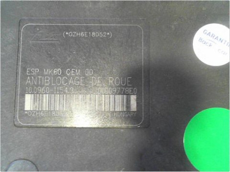 UNITE HYDRAULIQUE ABS PEUGEOT 1007 05-10