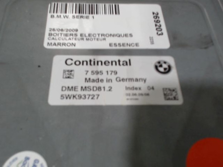 CALCULATEUR MOTEUR B.M.W. SERIE 1