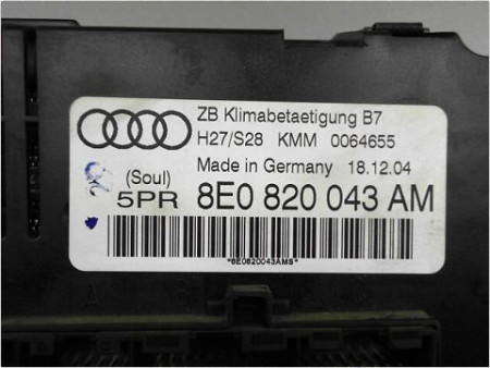 COMMANDE DE CHAUFFAGE AUDI A4 AVANT 04-08
