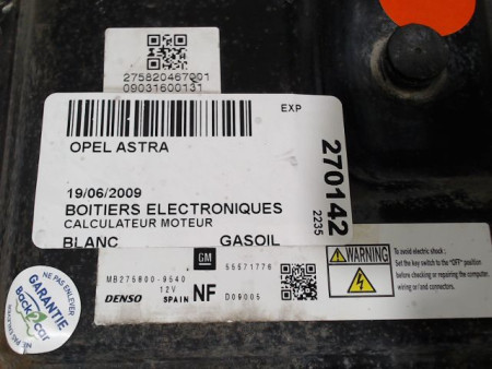 CALCULATEUR MOTEUR OPEL ASTRA