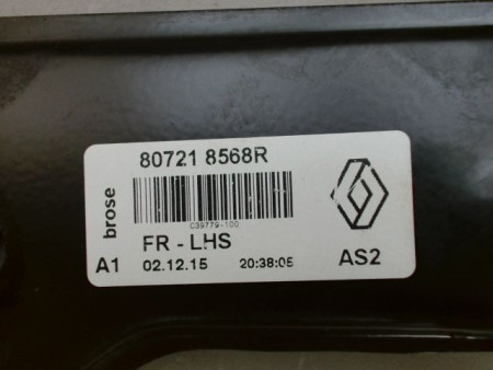 MECANISME LEVE-GLACE AVANT GAUCHE RENAULT KADJAR