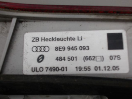 FEU ARRIERE INTERIEUR GAUCHE AUDI A4