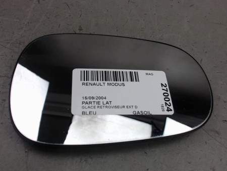 GLACE RETROVISEUR EXT D RENAULT MODUS