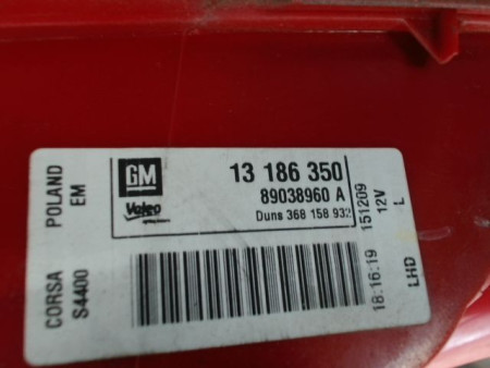 FEU ARRIERE GAUCHE  OPEL CORSA