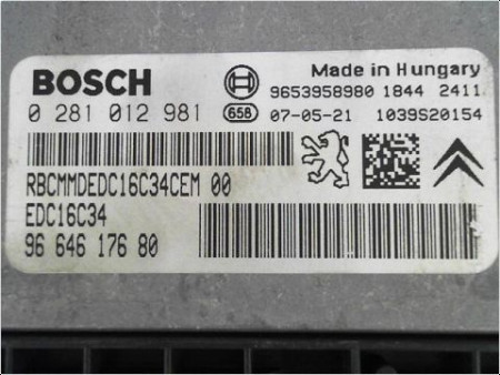 CALCULATEUR MOTEUR CITROEN C4 PICASSO LONG