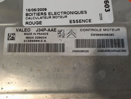 CALCULATEUR MOTEUR PEUGEOT 206
