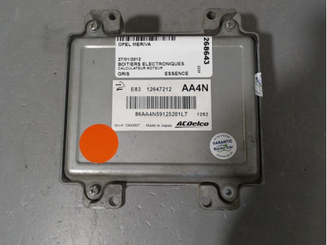 CALCULATEUR MOTEUR OPEL MERIVA