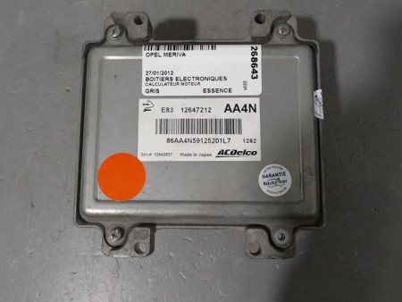 CALCULATEUR MOTEUR OPEL MERIVA