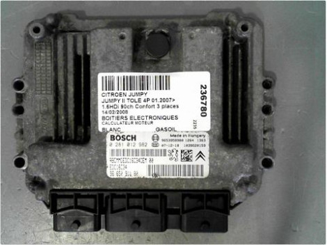 CALCULATEUR MOTEUR CITROEN JUMPY II TOLE 2007-