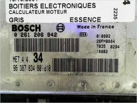 CALCULATEUR MOTEUR PEUGEOT 206 98-09