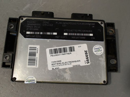 CALCULATEUR MOTEUR PEUGEOT PARTNER