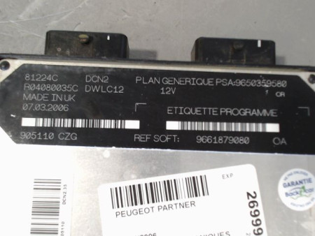 CALCULATEUR MOTEUR PEUGEOT PARTNER