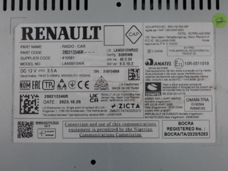 ECRAN GPS DACIA SANDERO