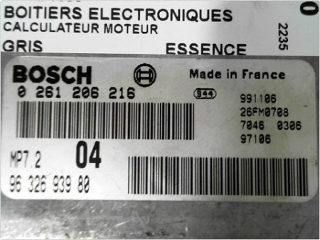 CALCULATEUR MOTEUR PEUGEOT 206 98-09