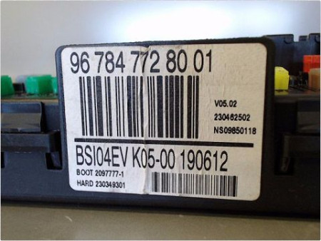 BOITIER GESTION HABITACLE PEUGEOT 308