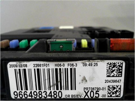 BOITIER GESTION HABITACLE PEUGEOT 207 SW 07-13