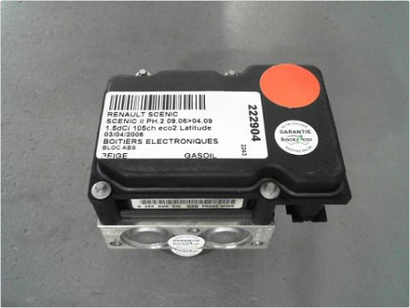UNITE HYDRAULIQUE ABS RENAULT SCENIC II PH.2 06-09