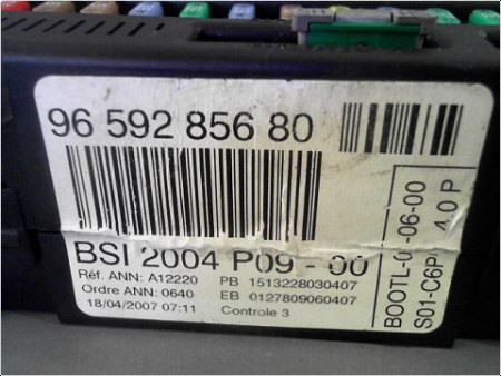 BOITIER GESTION HABITACLE CITROEN C4 04-08