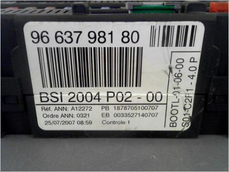 BOITIER GESTION HABITACLE PEUGEOT 308 07-11