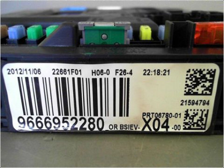 BOITIER GESTION HABITACLE CITROEN C3 II 09-13