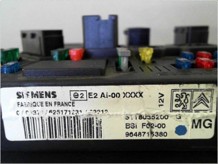 BOITIER GESTION HABITACLE CITROEN C3 2002-2005