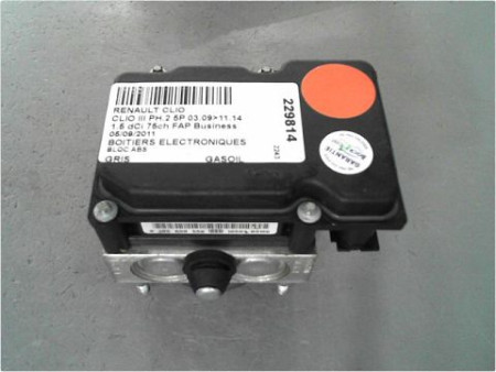 UNITE HYDRAULIQUE ABS RENAULT CLIO III PH.2 09-14