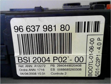 BOITIER GESTION HABITACLE PEUGEOT 308 SW 08-11