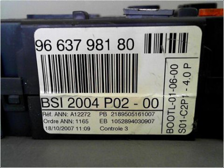 BOITIER GESTION HABITACLE PEUGEOT 308 2007-2011