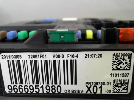 BOITIER GESTION HABITACLE PEUGEOT 207 2009-