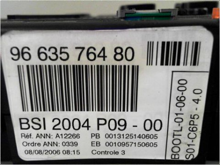 BOITIER GESTION HABITACLE CITROEN C4 COUPE 04-08