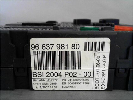 BOITIER GESTION HABITACLE PEUGEOT 308 2007-2011