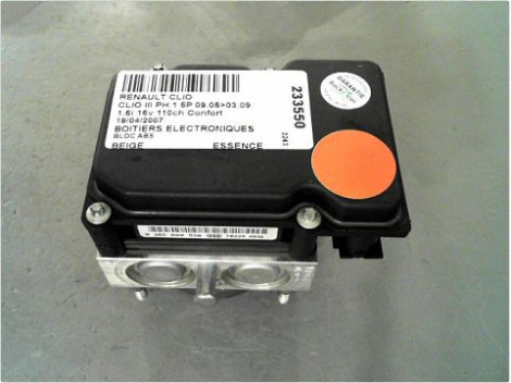UNITE HYDRAULIQUE ABS RENAULT CLIO III PH.1 05-09