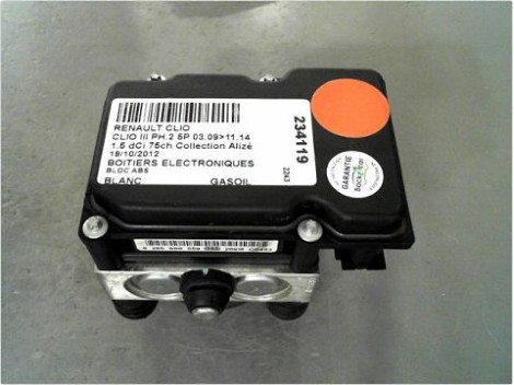 UNITE HYDRAULIQUE ABS RENAULT CLIO III PH.2 09-14