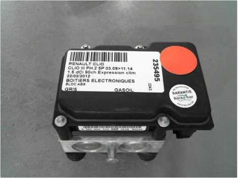 UNITE HYDRAULIQUE ABS RENAULT CLIO III PH.2 09-14