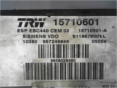 UNITE HYDRAULIQUE ABS PEUGEOT 407 2004-2008