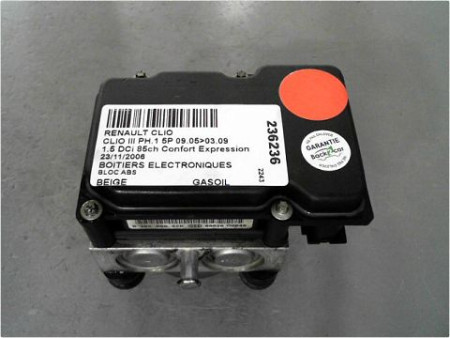 UNITE HYDRAULIQUE ABS RENAULT CLIO III PH.1 05-09
