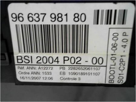 BOITIER GESTION HABITACLE PEUGEOT 308 2007-2011