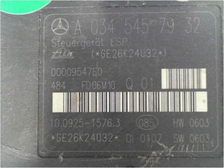 UNITE HYDRAULIQUE ABS MERCEDES CLASSE C BREAK 04-07