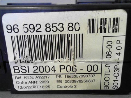 BOITIER GESTION HABITACLE PEUGEOT 207 5P