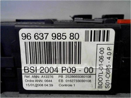 BOITIER GESTION HABITACLE CITROEN C4 04-08