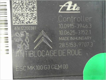 UNITE HYDRAULIQUE ABS PEUGEOT 208 PH2 2015-